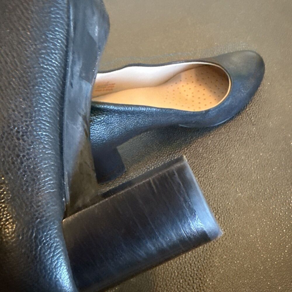 Marc Joseph New York Womens Midtown Pumps US 6 Black Leather Round Toe - Picture 8 of 11